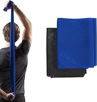 Resistance Bands Set, Professional Latex-Free Elastic Band For Upper & Lower Body Exercise, Strength Training, Therapy, Pilates, Rehab, Advanced Pack Blue / Black