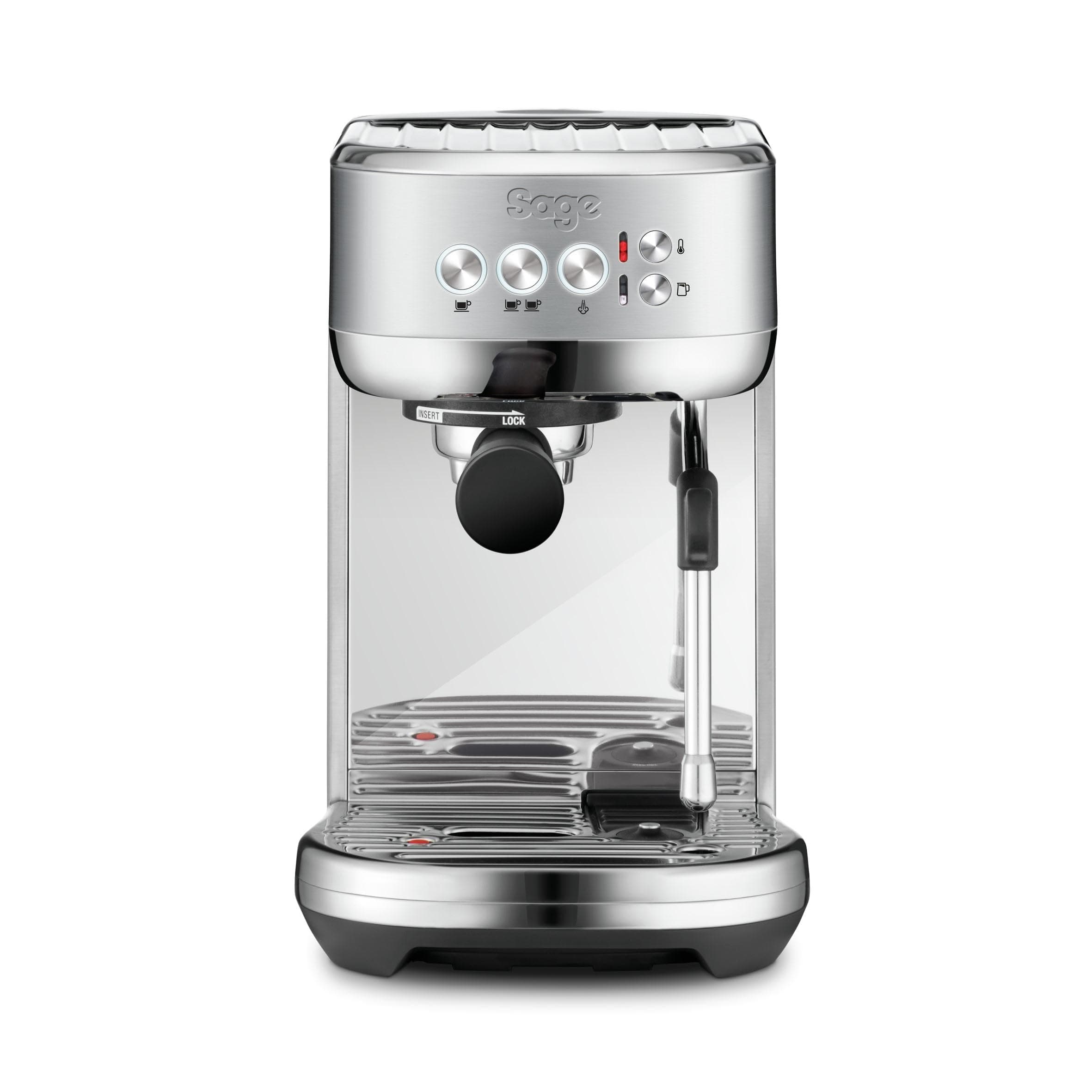 Sage - The Bambino Plus - Compact Coffee Machine with Automatic Milk Frother - 1.9L, 15 bar, 1600 W - Single or Double Shot Espresso Maker, Cappuccino, Latte, Brushed Stainless Steel