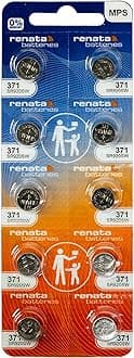 10 Pack 371 Renata Silver Oxide 0% Mercury Electronic Batteries SR920SW