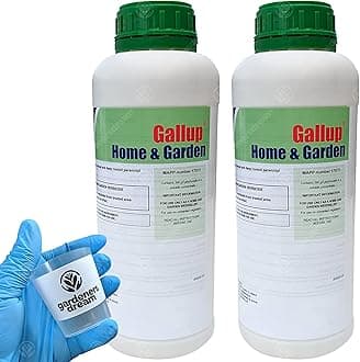 2 x 1L Gallup Home & Garden Glyphosate Weedkiller + Free GardenersDream Cup & Gloves