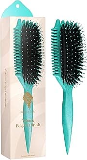 Volume EdgeLift Brush, 5-in-1 Tool for Volumized Waves, Curls & Coils - Teal