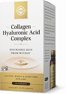 SOLGAR Collagen Hyaluronic Acid Complex - 30 Tablets - with Hydrolyzed Collag...