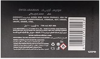 Swiss Arabian Edge for Men- EDP Spray- Fruity, Citrus Fragrance - Long Lasting, Luxury Perfume with Bergamot, Apple, Rose, Jasmine, Oakmoss, Musk, Amber, Vanilla Notes - 100ml