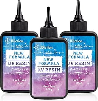 UV Resin 300g, Crystal Clear UV Resin Solar Cure Sunlight Activated Hard Resin Kit for Jewelry Making, Casting and Coating, DIY Crafts