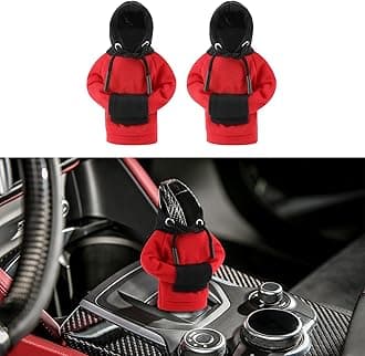Kutyun 2PCS Gear Shift Hoodie, Upgraded Universal Hoodie Car Gear Shift Cover, Funny Shifter Hoodie, Car Interior Accessories Car Shifter Stick Protector Decoration for Most Car Gear Shift Levers