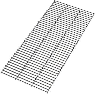 – BBQ Stainless Steel Grill Grate Replacement BBQ Heavy Duty 5mm Stainless Steel Cutable, Reusable Cooking Grates, 70x34cm