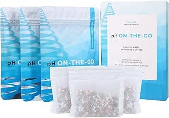 Invigorated Water pH On-The-Go Filter, Portable Drinking Water Filter, 30 g (Pack of 3) - Filter Water for Bottles, Jugs and Glasses - Water Filter Cartridge for 95 L - Water Filter - Water Descaler