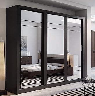 Arti AR-02 Sliding Door Wardrobe 250cm [Black]