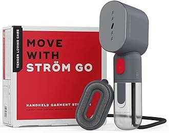 - STROM GO Super Compact and Lightweight Travel Garment Steamer For Clothes | FREE Heat Resistant Travel Pouch | Vertical & Horizontal Steaming | 20g/min Steam | 30 Sec Heat Up | 100ml Water Tank