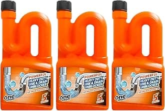 Heavy Duty Sink and Drain Unblocker 3 x 750ml - Powerful formula for indoor and outdoor use