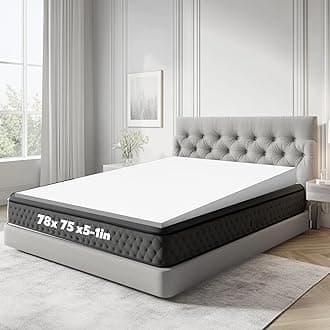 Mattress Wedge, 5 Inch King Incline Wedge for Acid Reflux Gerd, Neck and Back Pain, Snoring, Adjustable Elevator Under Mattress Topper Support for Bedroom