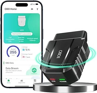 OBD2 Scanner Reader Bluetooth Wireless Auto Diagnostic Scan Tool for iOS & Android for Performance Test Bluetooth 5.4 Car Check Engine Car Code Reader, Clear Error Code Live Data Reset Exclusive APP