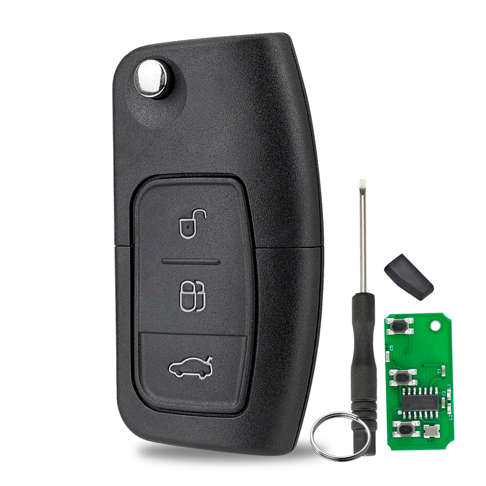 433MHZ 4D63 Chip Fiesta key For Ford Remote Key Fob Ford Fiesta Key Fob Ford ...
