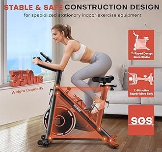 Exercise Bike, Adjustable Magnetic Resistance Stationary Bikes for Home