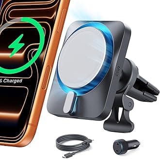 for 15W MagSafe Car Mount Charger with CryoBoost, Made for Apple-Certified, for MagSafe Car Charger,Magnetic Wireless Phone Charging for iPhone 16/15/14/13/12, S25, Fast Charging, Phone-Cooling
