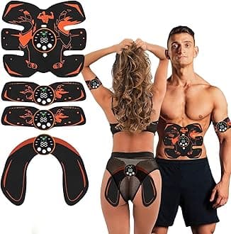 Fitness Belt, Abs Stimulator Full Body Ab/Arm/Hip Trainer Abs Trainer Electronic Toning Belts home workout equipment for Abdomen/Waist/Leg/Arm/Hip