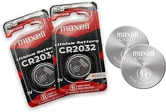 CR2032, Main Battery Master Lithium Coin Cell Battery 3 V Blister Pack of 2 by Maxell