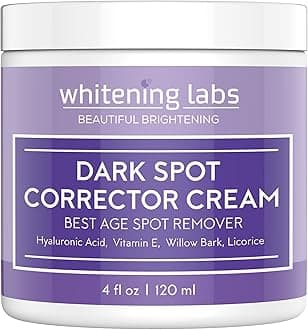 Dark Spot Corrector Face Body Cream. Spot Fade Remover Diminisher for Men and Women 4 OZ