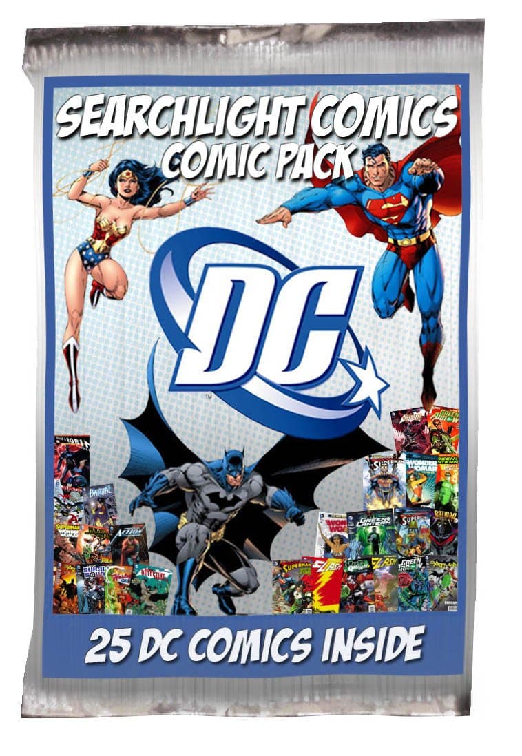 25 DC Comic Bundle + Bonus Searchlight Comics Sticker