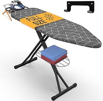Xabitat Full Size Ironing Board (Gray + Black, 15 x 57 Inches)