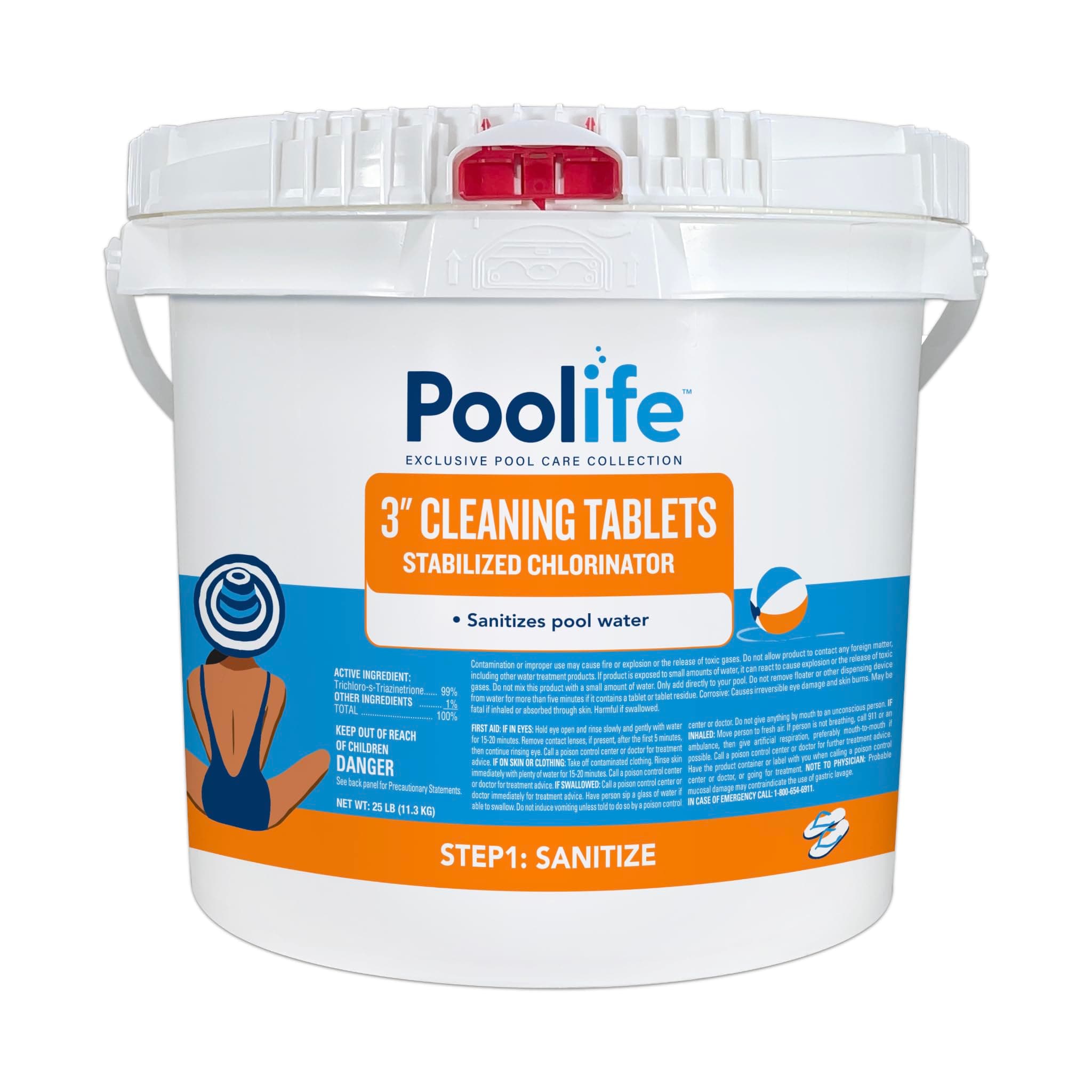 Poolife 3" Cleaning Tablets (25 lb)