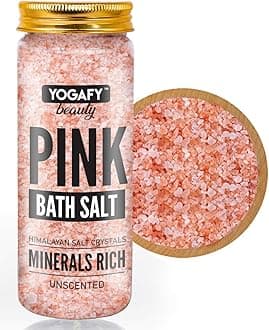 Himalayan Pink Bath Salt Crystal | Loaded with Rich Minerals - For Body Spa, Refreshing Bath, Relaxation and Pain Relief - 350g