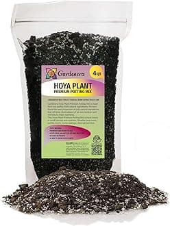 Premium Potting Mix for Hoya Plants by Gardenera - Promote Strong Root Systems and Optimum Nutrient Uptake - 4 Quart