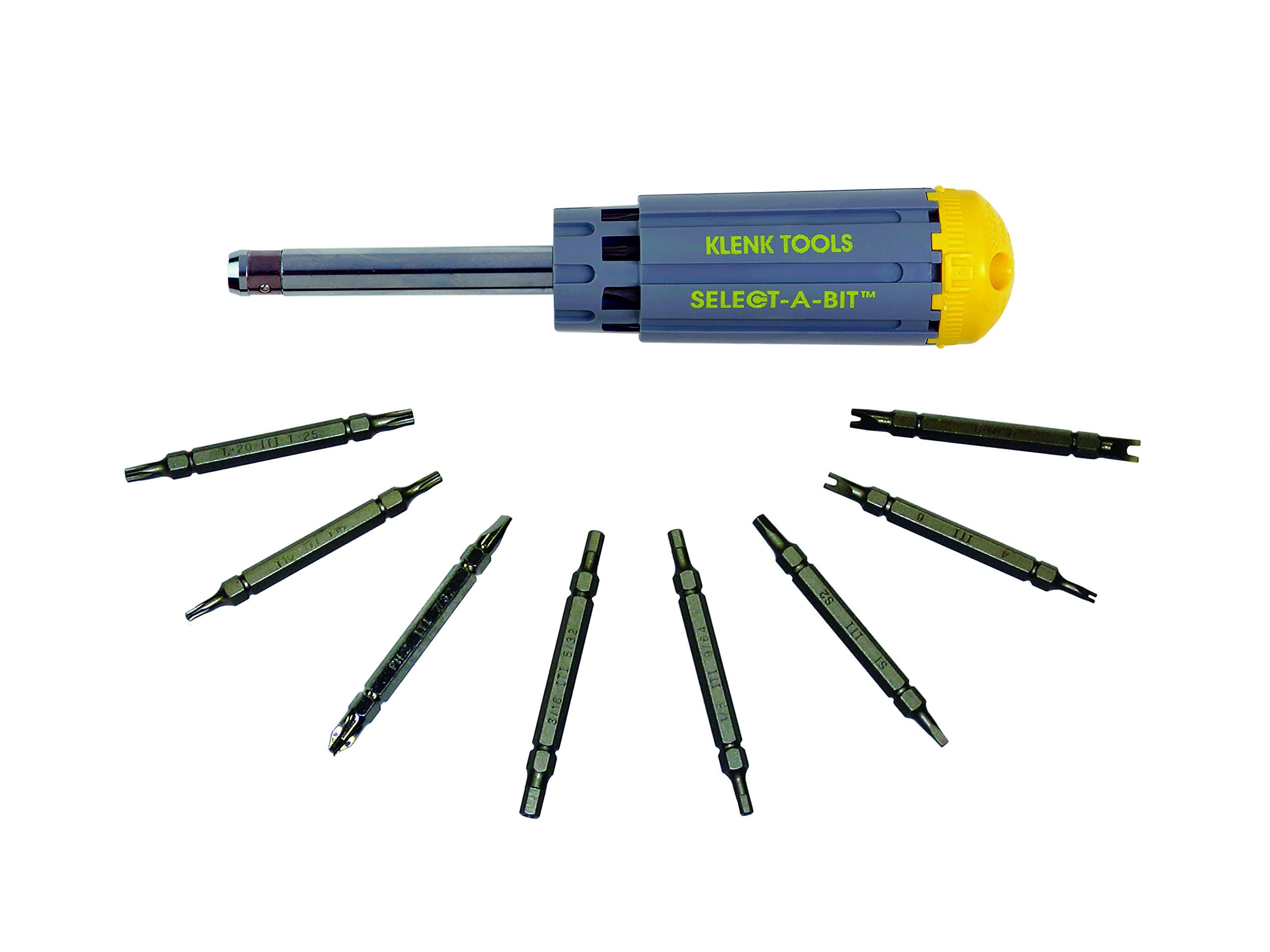 Klenk Tools Select-A-Bit™ Tamperproof Screwdriver 16 Bits DA86370