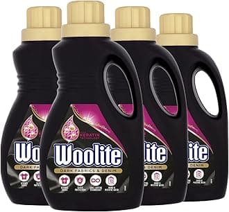 Laundry Detergent Liquid, Dark Fabrics & Denim, Hand & Machine Wash, 750ml, Pack of 4