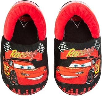 Lightning McQueen Boys Slippers | Indoor Warm Plush Slippers