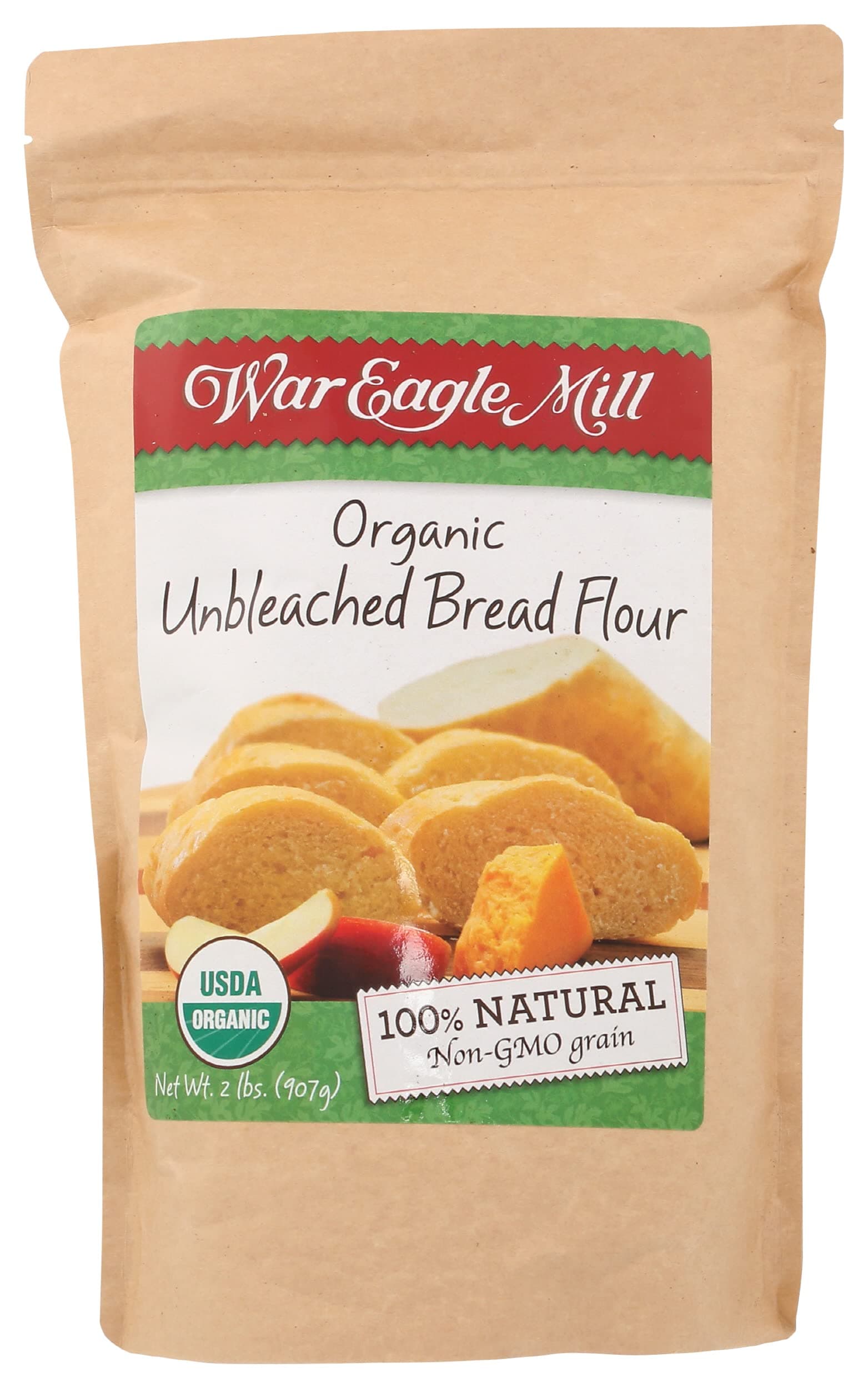 WAR EAGLE MILL Organic Unbleached Bread Flour, 907 GR