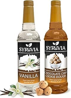 Coffee Syrup Variety Pack - Vanilla & Chocolate Chip Cookie Dough- Gluten-Free, Kosher, 25.4 fl oz Bottles - Enhance Your Coffee Experience with Premium Flavoring Syrups