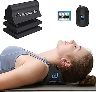 WANYIDA Neck and Shoulder Relaxer, Neck Stretcher Chiropractic Pillows for Pain Relief, Cervical Traction Device for Cervical Spine Alignment，FSA HSA Eligible