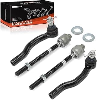 A-Premium Set of 4, Front Inner & Outer Tie Rod End Kit, Compatible with Nissan Titan 2004-2015, Pathfinder Armada 2004, Armada 2005-2019 & Infiniti QX80 2014-2019, QX56 2004-2013