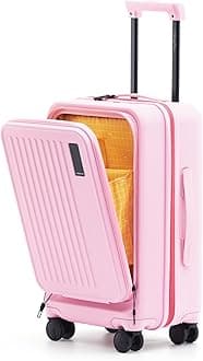 The Transit Cabin Pro Luggage Small Cabin Size German Makrolon Poly-Carbonate Hard Sided 8 Hinomoto Wheels Suitcase for Travelling (Excuse Me)