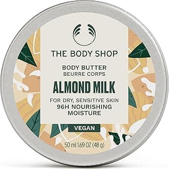 Almond Milk Body Butter – Hydrating & Moisturizing Skincare for Dry and Sensitive Skin – Vegan – 1.7 oz