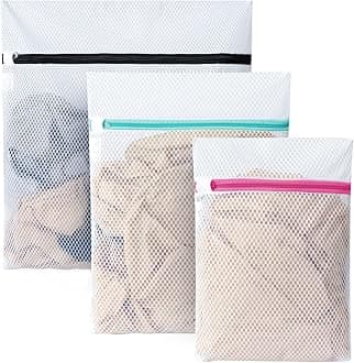 BAGAIL Laundry Bag Mesh Wash Bag for Intimates Lingerie and Delicates(Honeycomb, 1M, 1L, 1XL)