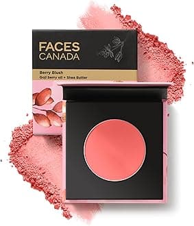 FACESCANADA Berry Blush - Hop To The Beach 01, 4g | Lightweight Long Lasting Ultra-Matte HD Finish | Silky Smooth Texture | Melts Effortlessly & Buildable | Absorbs Oil | Shea Butter | Vitamin A & C