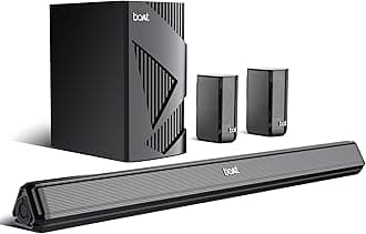Boat Aavante Bar 3200D Pro, Dolby Audio, 400W Sound, Wireless Satellite Speakers, 5.1CH, DSP for Crystal Clear Sound, Bluetooth Sound bar, Home Theatre Soundbar Speaker (Premium Black)