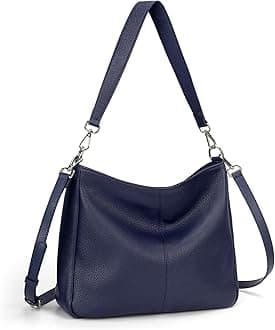 Genuine Leather Hobo Bags Purses for Women, Women's Shoulder bag Handbags Crossbody Bag with 2 Shoulder Straps