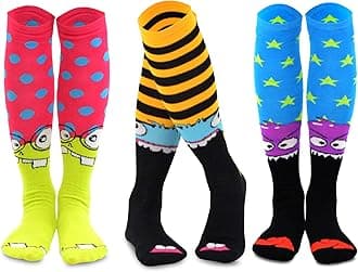 Silly Monster Knee High Socks 3Pairs
