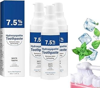 7.5% Hydroxyapatite Toothpastes,Hydroxyapatite Toothpaste for Advanced Enamel Protection and Tooth Strengthening, Gentle Mint, Fresh Breath, Fluoride-Free Toothpaste for Sensitive Teeth (3)