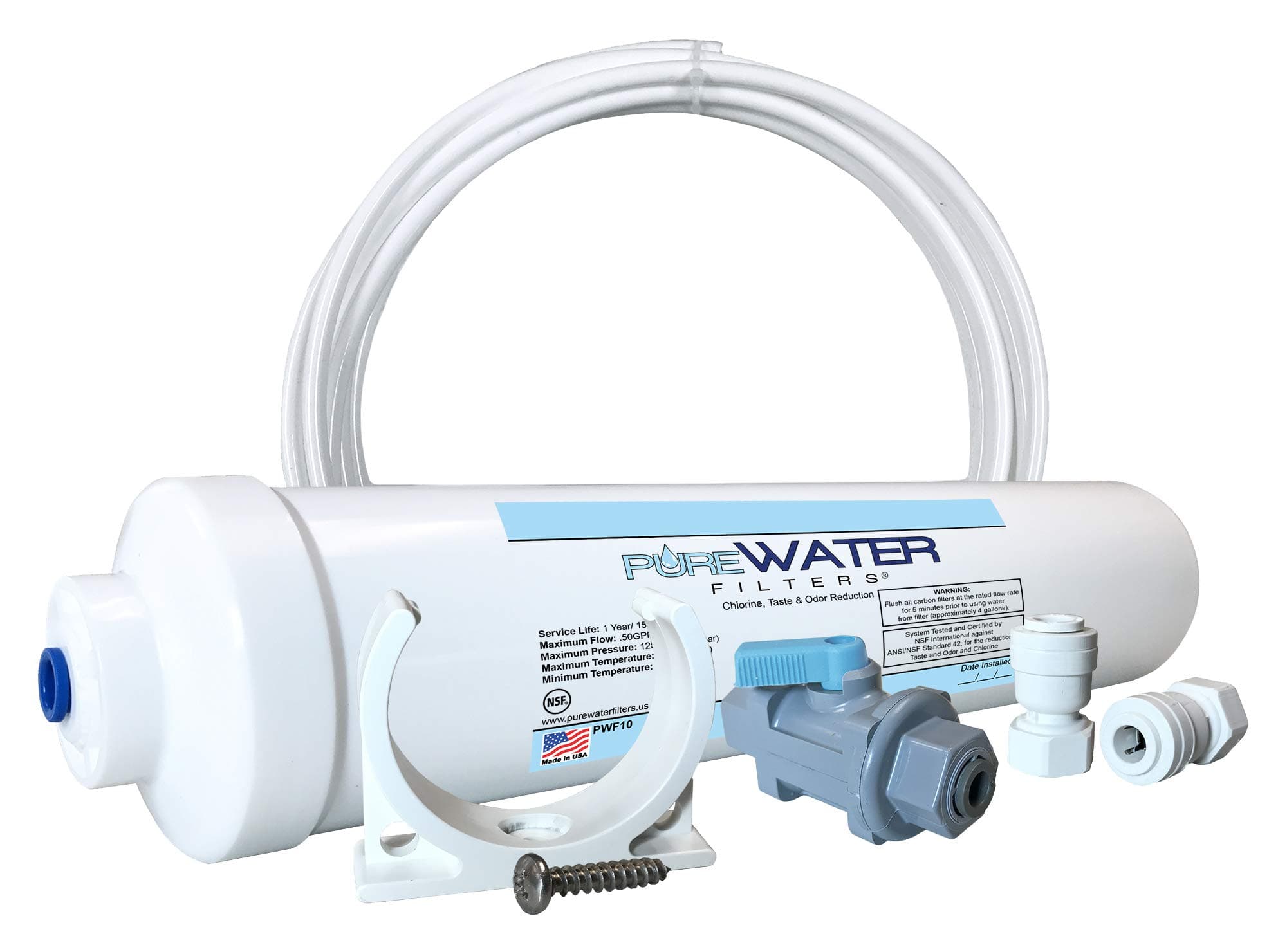 Inline Water Filter Kit for Refrigerators