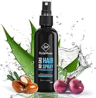 Hair Lock Spray for Men & Women - Extreme Hold - 100 ml | Natural Extracts of Onion, Argan & Moringa | Quick Hair Styling and Setting