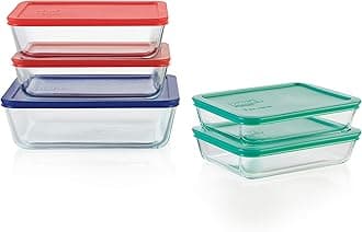 Pyrex 1136617 Glass Food Storage Set, Clear