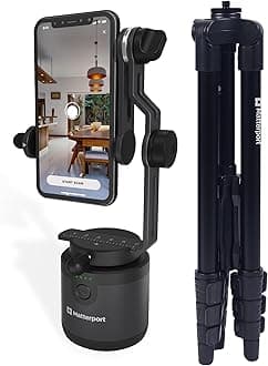 Matterport Axis Gimbal Stabilizer for Smartphone Camera - Motorized Rotating Mount for Professional Virtual Tour 360 Photo Includes Portable Tripod, Remote and 12 Month Starter Kit for 3D Model Scans