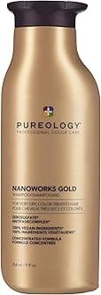 Nanoworks Gold Shampoo | For Very Dry, Color-Treated Hair | Renews Softness & Shine | Sulfate-Free | Vegan- 9 Fl Oz