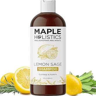 Natural Shampoo Oily Hair and Oily Scalp Treatment - Moisture Control Balance Hair Care - With Essential Rosemary Lemon Jojoba Basil and Cypress Oil - Cruelty Sulfate and Paraben Free Made In The USA