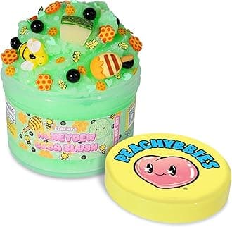 Peachybbies Honeydew Boba Slush Slime, Made in USA Premium, 100% Authentic, 7 oz. ICEE, Scented for Kids, ASMR, Fidget Toys