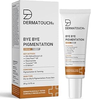 DERMATOUCH Bye Bye Pigmentation Cream || Pigmentation Cream for Women/Men with Niacinamide, B-White, Lime Pearl, OA Hidroxitirosol LD & Tyrostat - 20G